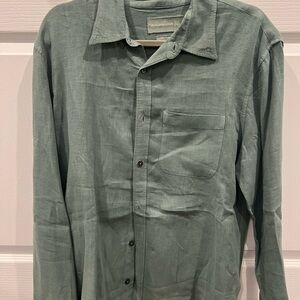 Men's Green Button-Up shirt